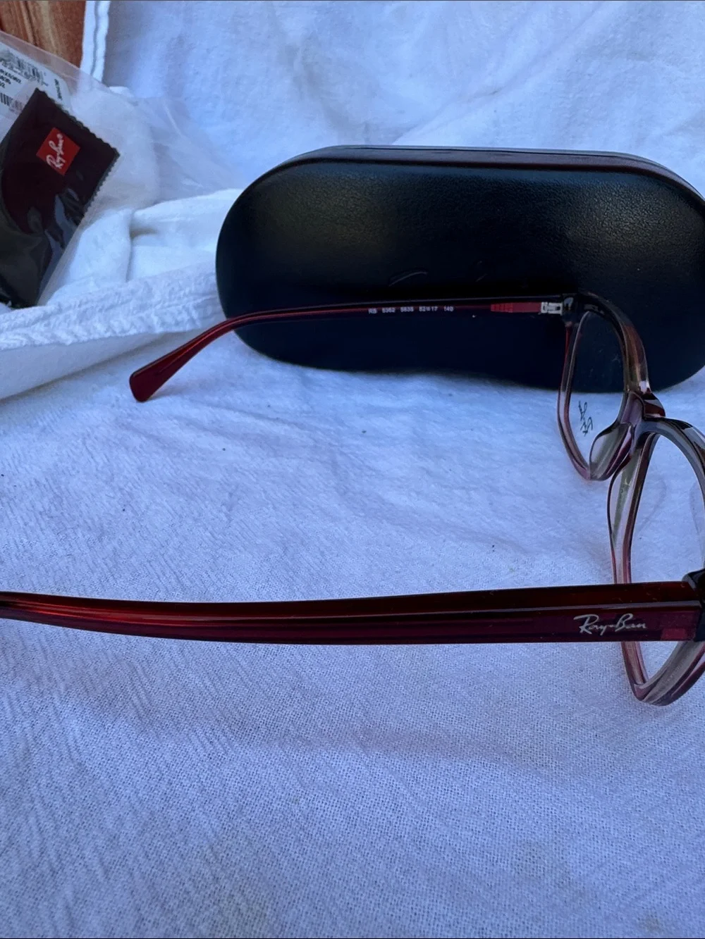 Ray-Ban Women's brown fade to Red  Gradient Optical Glasses